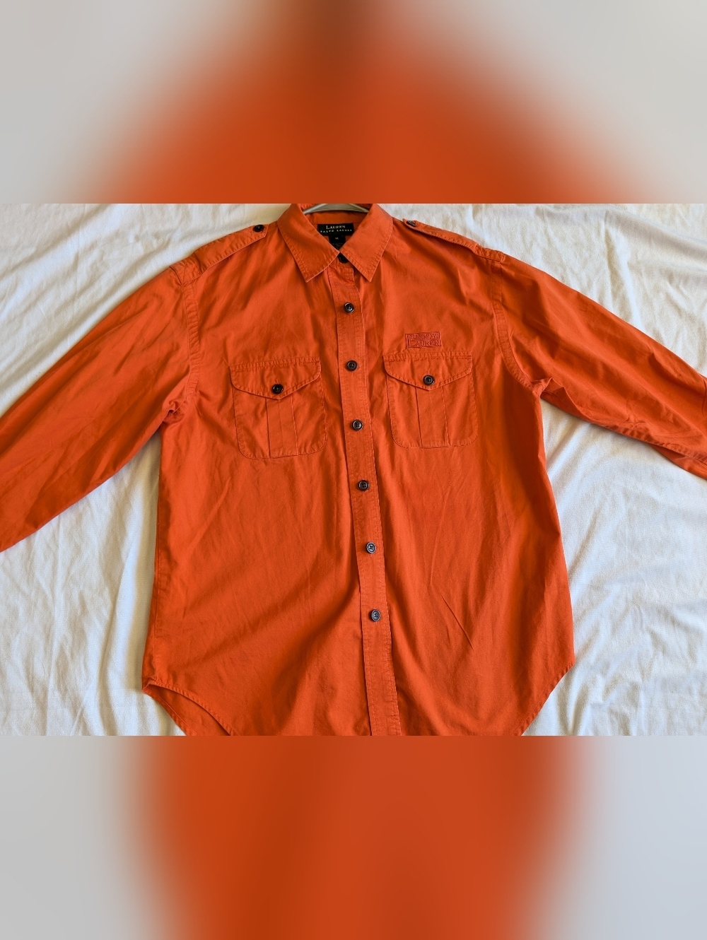 Vintage Lauren Ralph Lauren CMLXVII Safari Style Button Up Size Medium